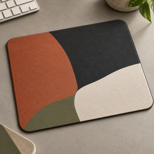 AI-generated concept illustration: Clay Block Mouse Pad