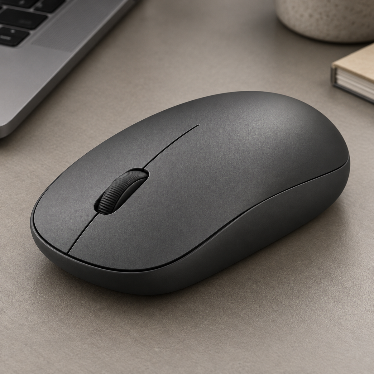AI-generated concept illustration of Graphite Arc Mouse